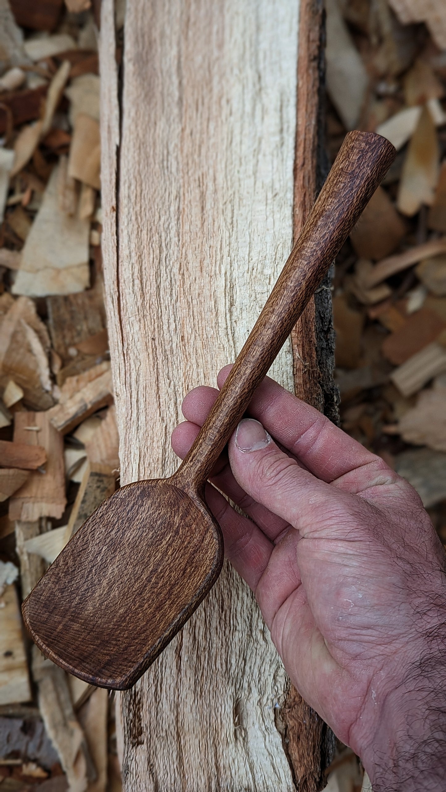 Cooking/Serving Spoon - Baked Silky Oak