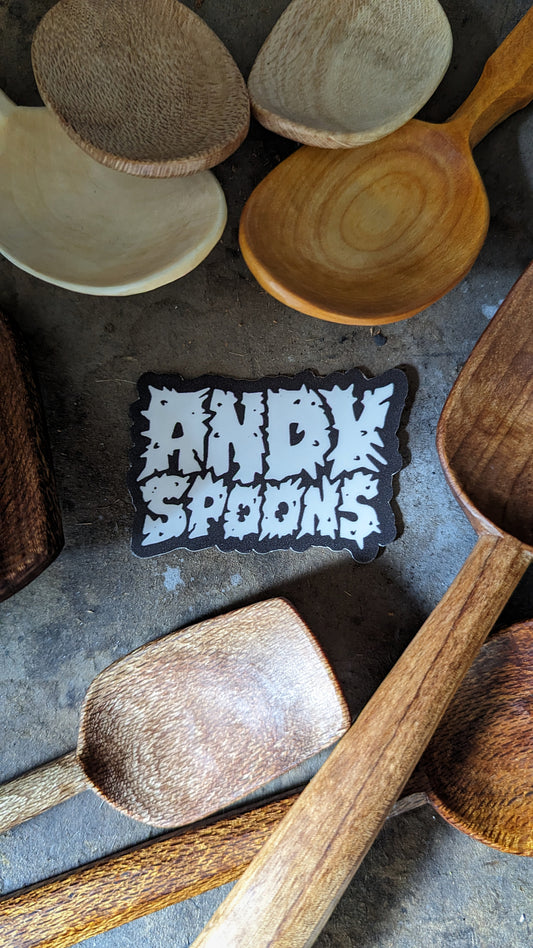 "Andy Spoons" Sticker